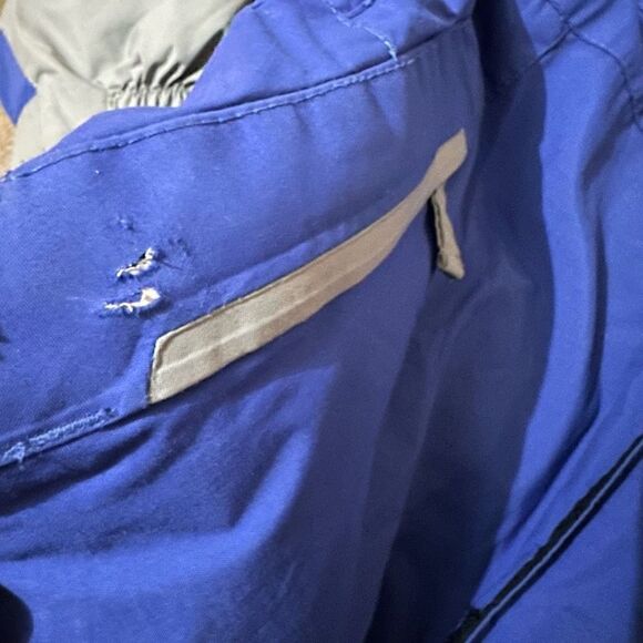 Columbia Boys Ski Jacket Coat Blue Gray Size 8 Youth Omni Tech Waterproof Snow - Picture 6 of 16